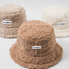 Lamb Faux Fur Bucket Hat Winter Warm Teddy Velvet Hats for Women Lady Thicken Bob Panama Outdoor  Fisherman Hat Caps