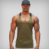 Solid Gym Men Stringer Tank Top Bodybuilding Fitness Singlets Muscle Vest Tee basketball jersey