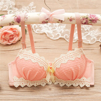 Teenage Girls Lace Underwear Bra Sets Kids Lingerie Undergarments Puberty Girl Underwear Young Girls Panties and Bra Set 12-18T